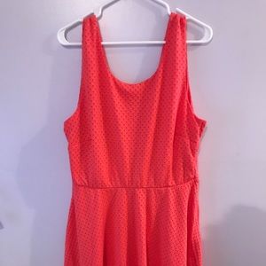 Pink Forever 21 Fit and Flare Dress